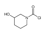 1-Piperidinecarbonyl chloride, 3-hydroxy- (9CI) structure