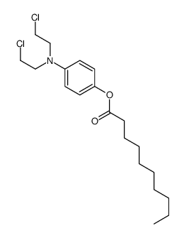 [4-[bis(2-chloroethyl)amino]phenyl] decanoate结构式