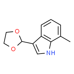 1H-Indole,3-(1,3-dioxolan-2-yl)-7-methyl-(9CI)结构式