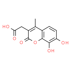 7,8-DIHYDROXY-4-METHYLCOUMARIN-3-ACETIC ACID structure