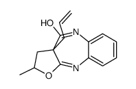 2-methyl-3a-prop-2-enyl-3,5-dihydro-2H-furo[3,2-c][1,5]benzodiazepin-4-one结构式