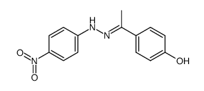 4-Hydroxy-acetophenon-<4-nitro-phenylhydrazon> Structure