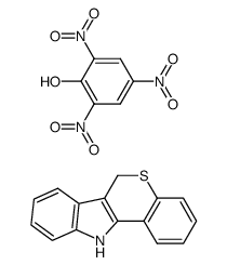 6,11-dihydrothiochromeno[4,3-b]indole compound with picric acid (1:1)结构式