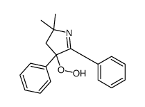 4-hydroperoxy-2,2-dimethyl-4,5-diphenyl-3H-pyrrole Structure