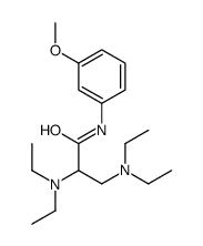 2,3-bis(diethylamino)-N-(3-methoxyphenyl)propanamide结构式