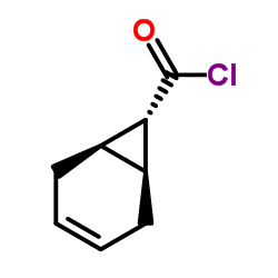 Bicyclo[4.1.0]hept-3-ene-7-carbonyl chloride, (1alpha,6alpha,7alpha)- (9CI) Structure