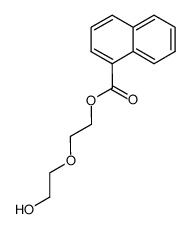 2-(2-hydroxyethoxy)ethyl 1-naphthoate结构式