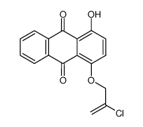 1-(2'-chloroprop-2'-enyloxy)-4-hydroxyanthraquinone结构式