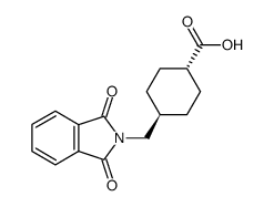 4-(1,3-dioxo-1,3-dihydro-isoindol-2-ylmethyl)cyclohexanecarboxylic acid结构式