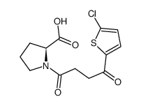 1-[3-(5-chloro-2-thenoyl)propionyl]-L-proline结构式