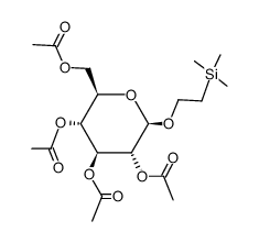 2,3,4,6-tetra-O-acetyl-1-O-(2-trimethylsilylethyl)-β-D-glucopyranoside结构式