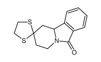1,3,4,10b-tetrahydro-6H-spiro[pyrido[2,1-a]isoindole-2,2'-[1,3]dithiolan]-6-one结构式