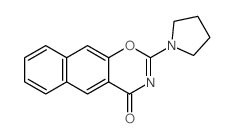 2-(1-Pyrrolidinyl)-4H-naphtho[2,3-e][1,3]oxazin-4-one Structure