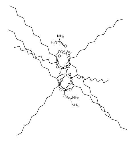 [(Cu2(O2CC11H23)4(urea))2] Structure