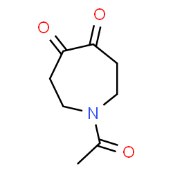 1H-Azepine-4,5-dione, 1-acetyltetrahydro- (9CI) Structure