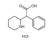 2-Piperidineacetic acid, α-phenyl-, (R*,R*)-, labeled with deuterium, hydrochloride Structure