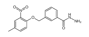 3-(4-METHYL-2-NITRO-PHENOXYMETHYL)-BENZOIC ACID HYDRAZIDE Structure