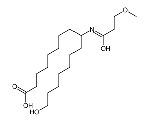 16-hydroxy-9-(3-methoxypropanoylamino)hexadecanoic acid结构式