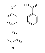 benzoic acid,5-(4-methoxyphenyl)-3-methylidenepent-4-en-2-ol结构式