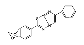 2-(1,3-benzodioxol-5-yl)-6-phenylimidazo[2,1-b][1,3,4]thiadiazole Structure