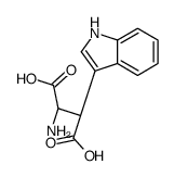 (2S)-2-amino-3-(1H-indol-3-yl)butanedioic acid结构式