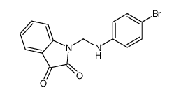 1-[(4-bromoanilino)methyl]indole-2,3-dione Structure
