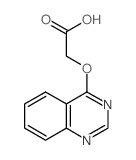 2-(喹唑啉-4-基氧基)乙酸结构式