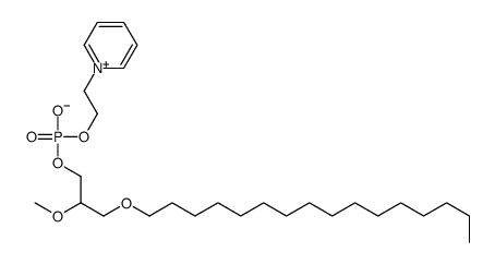 (3-hexadecoxy-2-methoxypropyl) 2-pyridin-1-ium-1-ylethyl phosphate结构式