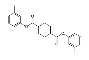 bis(3-methylphenyl) cyclohexane-1,4-dicarboxylate结构式