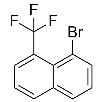 1-Bromo-8-(trifluoromethyl)naphthalene Structure