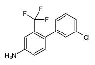 [1,1'-Biphenyl]-4-amine, 3'-chloro-2-(trifluoromethyl) Structure