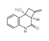 Cyclobuta[c]quinolin-3(1H)-one,2,2a,4,8b-tetrahydro-8b-methyl-2-methylene-, cis- (9CI) structure