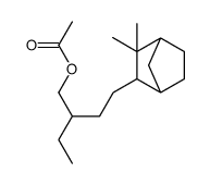 4-(3,3-dimethylbicyclo[2.2.1]hept-2-yl)-2-ethylbutyl acetate structure
