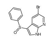 3-(benzenesulfinyl)-5-bromo-1H-pyrrolo[2,3-b]pyridine结构式