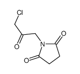 1-(3-chloro-2-oxopropyl)pyrrolidine-2,5-dione Structure