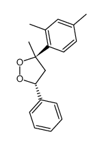 trans-3-(2,4-Dimethylphenyl)-3-methyl-5-phenyl-1,2-dioxolan结构式