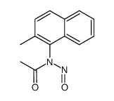 N-(2-methyl-[1]naphthyl)-N-nitroso-acetamide Structure