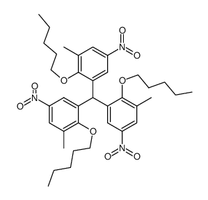 tris(5-nitro-2-pentoxy-3-methylphenyl)methane Structure
