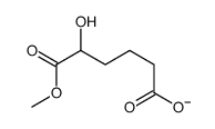 5-hydroxy-6-methoxy-6-oxohexanoate Structure