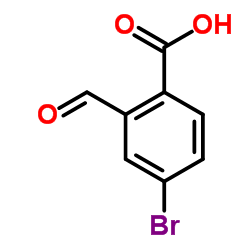 4-溴-2-甲酰基苯甲酸结构式