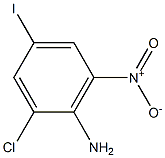 2-氯-4-碘-6-硝基苯胺结构式