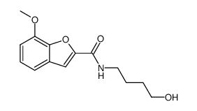 N-(4-hydroxybutyl)-7-methoxy-2-benzofurancarboxamide结构式