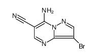 Pyrazolo[1,5-a]pyrimidine-6-carbonitrile, 7-amino-3-bromo结构式