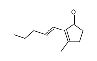 3-methyl-2-(trans-1-pentenyl)-2-cyclopenten-1-one Structure