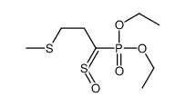 1-diethoxyphosphoryl-3-methylsulfanyl-1-sulfinylpropane结构式