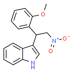 3-[1-(2-Methoxyphenyl)-2-nitroethyl]-1H-indole Structure