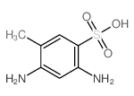 Benzenesulfonic acid,2,4-diamino-5-methyl- Structure