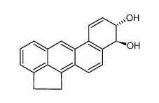 trans-9,10-dihydroxy-9,10-dihydrocholanthrene Structure