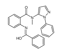 2-benzamido-N-methyl-N-(2-phenylpyrazol-3-yl)benzamide Structure