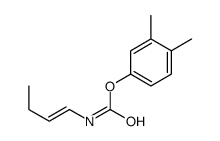 (3,4-dimethylphenyl) N-but-1-enylcarbamate Structure